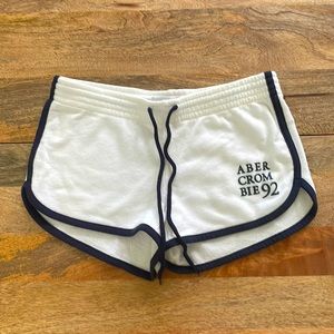 Abercrombie & Fitch XS white lounge shorts